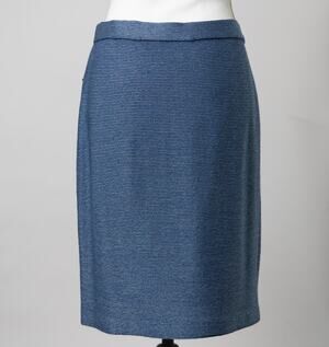 St. John Collection by Marie Gray Blue Skirt Size 8
